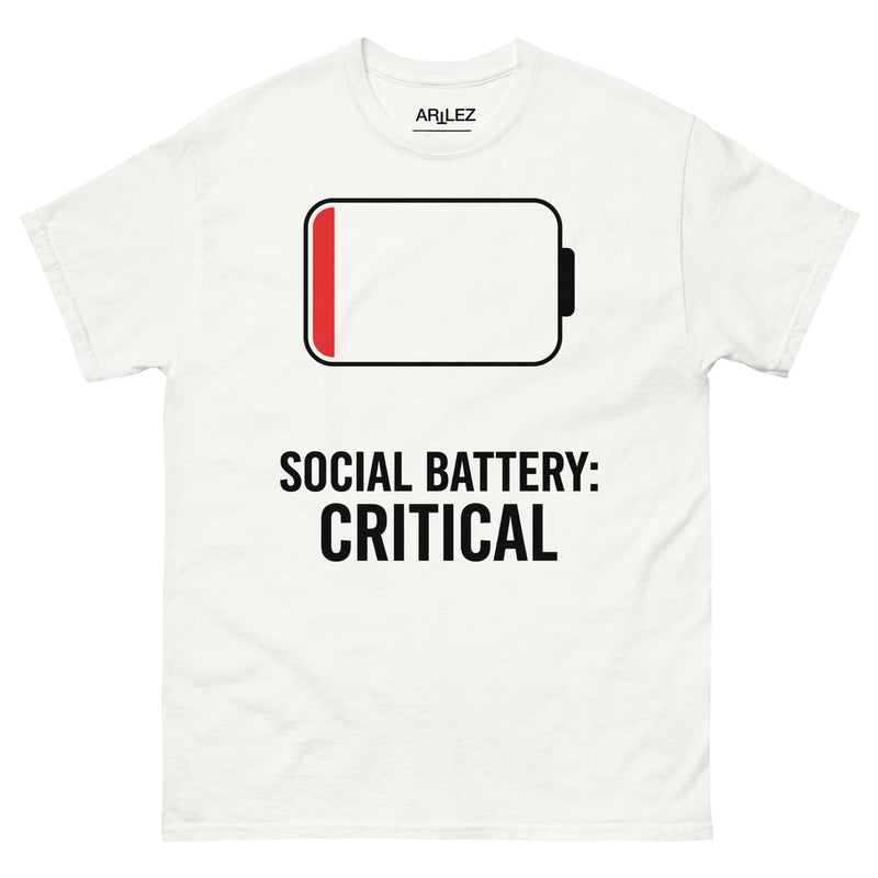 Social Battery: Critical T-Shirt